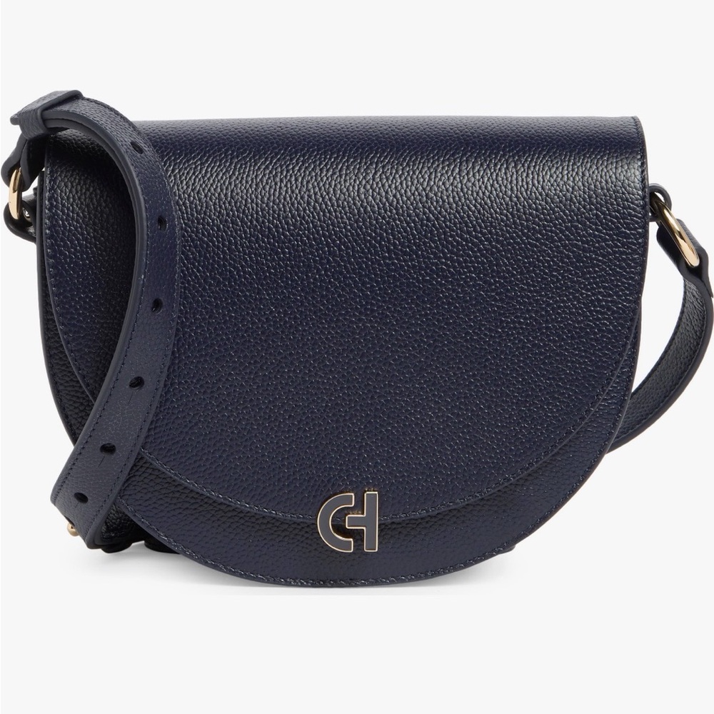 Cole Haan Evie Leather Saddle Bag